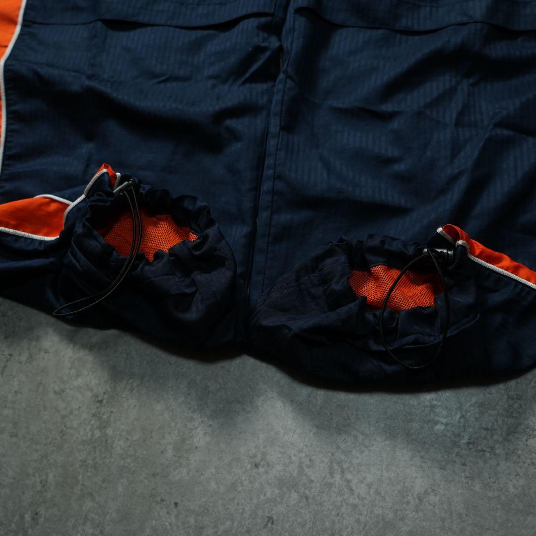 00s NIKE ナイロンパンツ バギーワイド ネイビー オレンジ 平成 y2k
