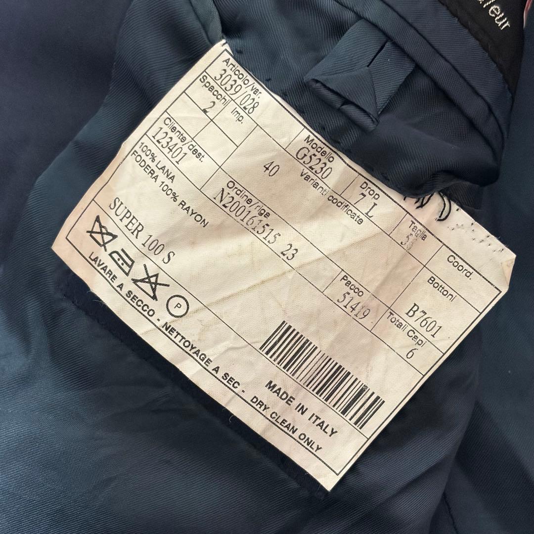 美品✨バーバリーロンドン✨金ボタン　紺ブレ　XL 大きいサイズ　ボタン刻印 3B