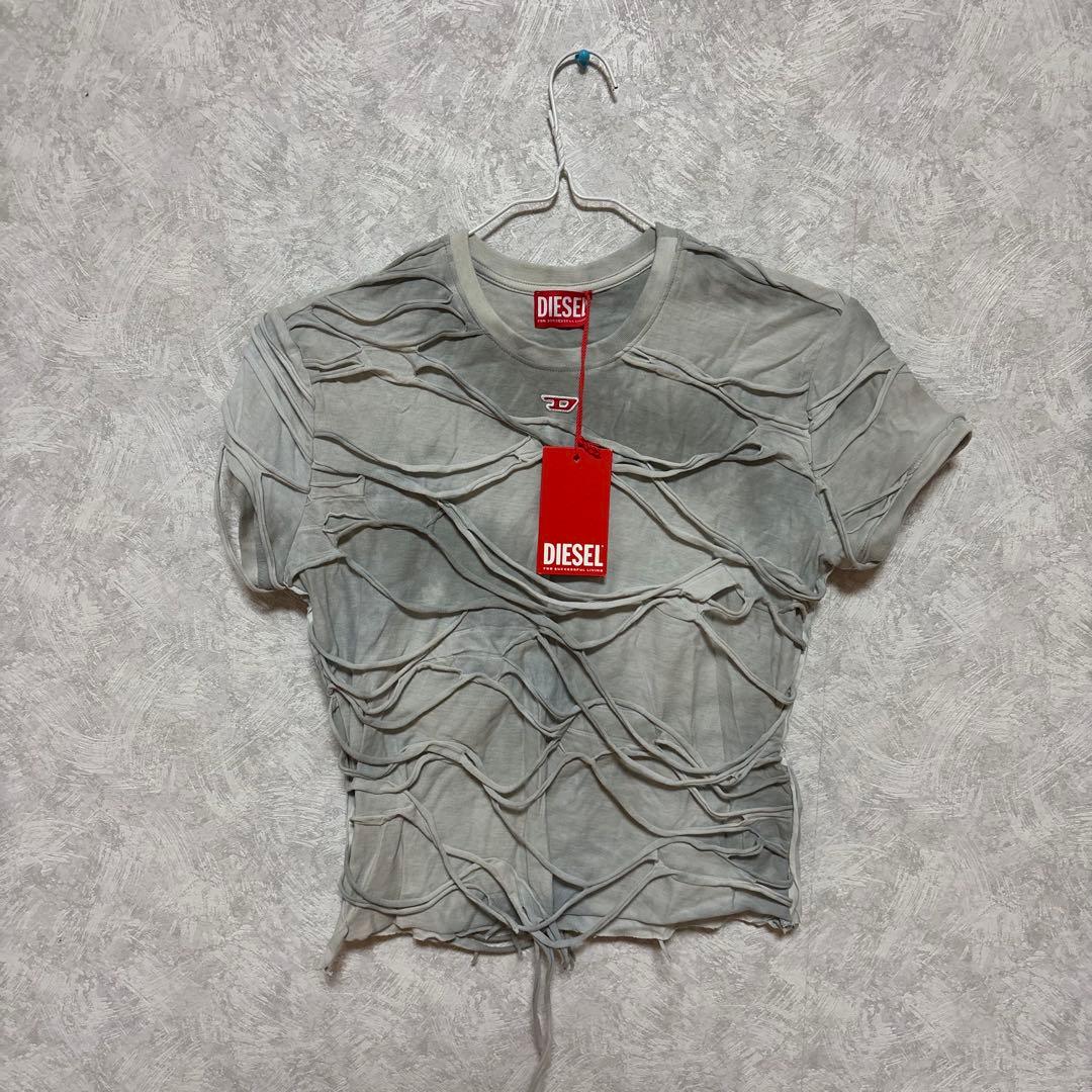 DIESEL 波状デザイン Tシャツ 新品タグ付き