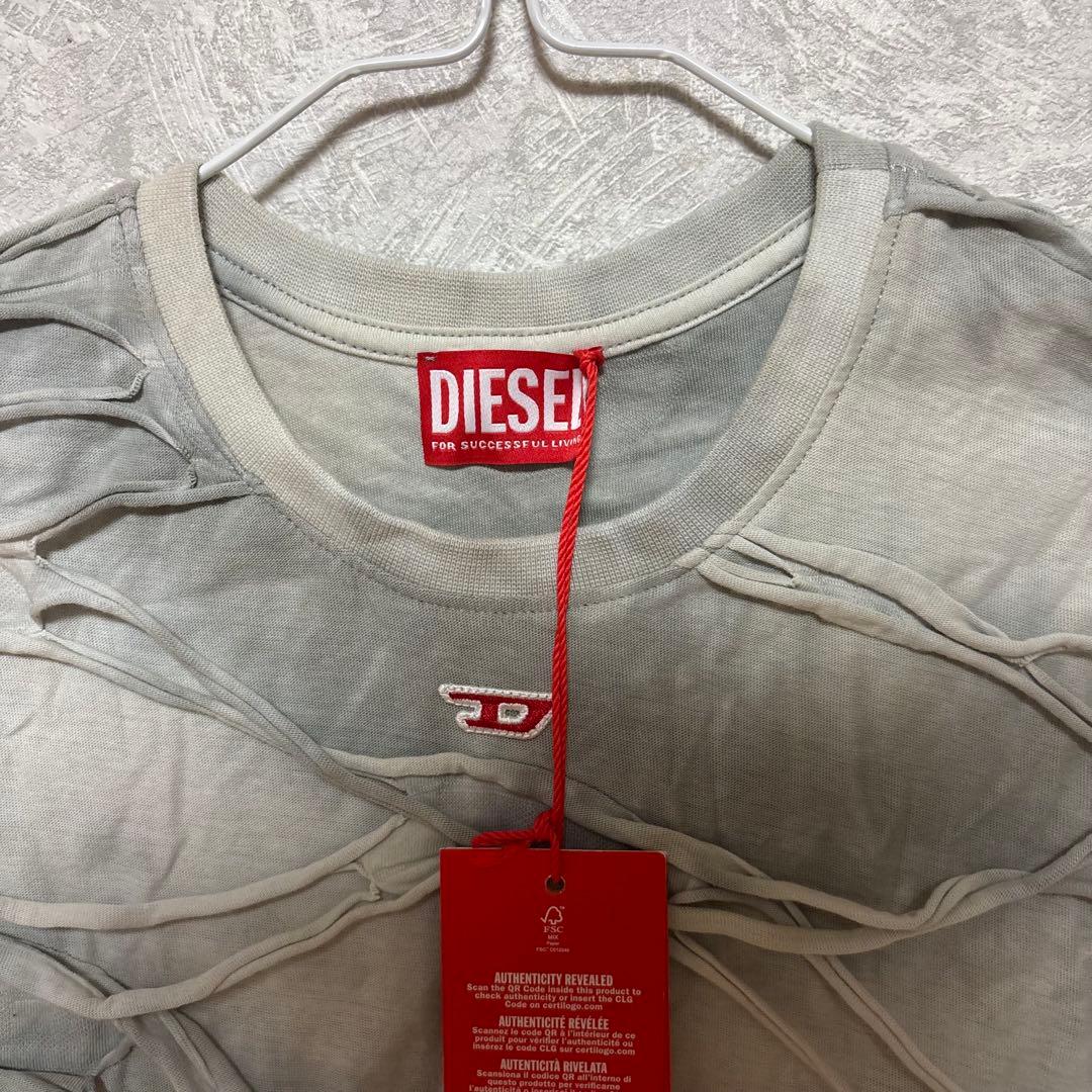 DIESEL 波状デザイン Tシャツ 新品タグ付き