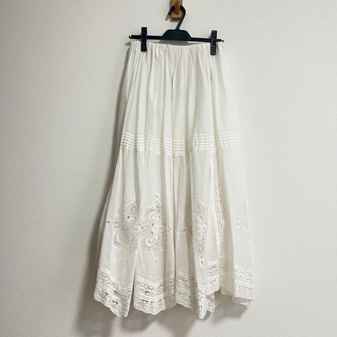 ふーさま専用◆IENA 25AW コットンレーススカート 36 Sサイズ　新品