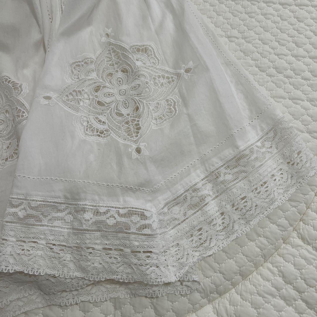 ふーさま専用◆IENA 25AW コットンレーススカート 36 Sサイズ　新品