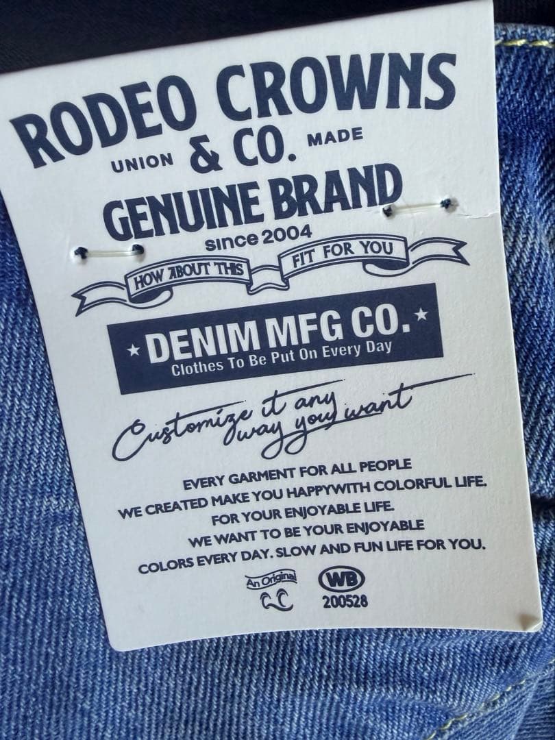 新品 リボン付きワイドレッグデニム大人気のデニムRODEO CROWNS パンツ