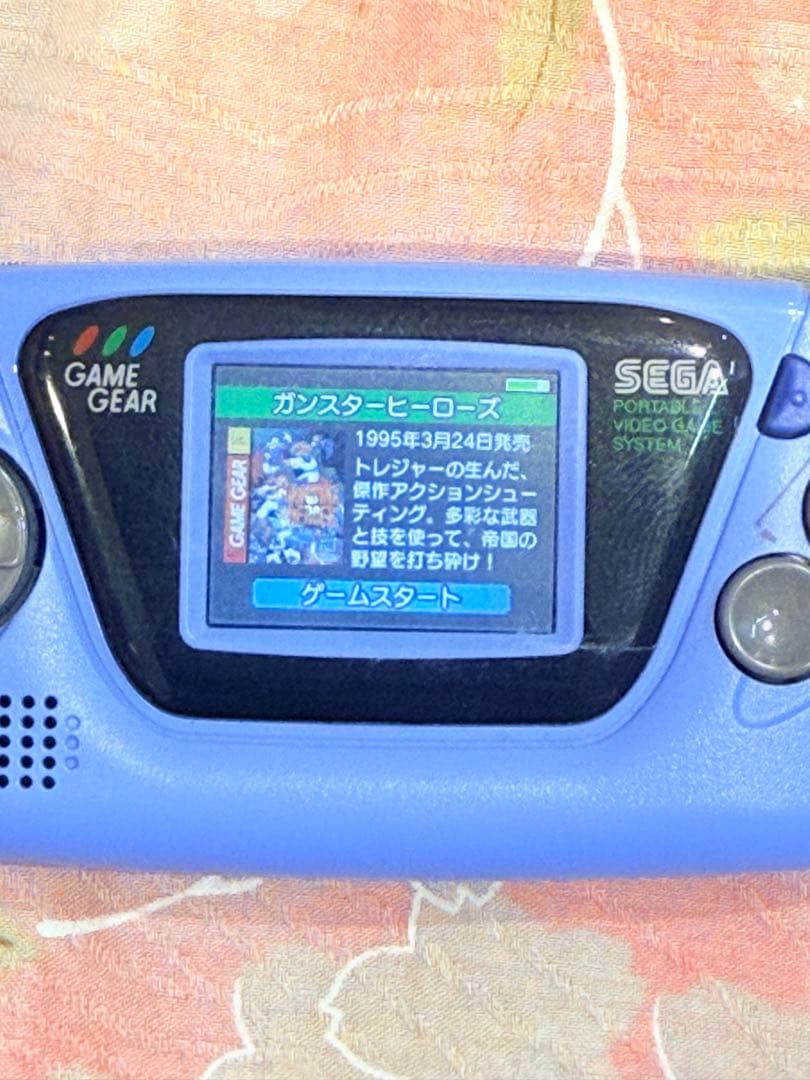 【動作確認済】ゲームギア　ミクロ　ブルー
