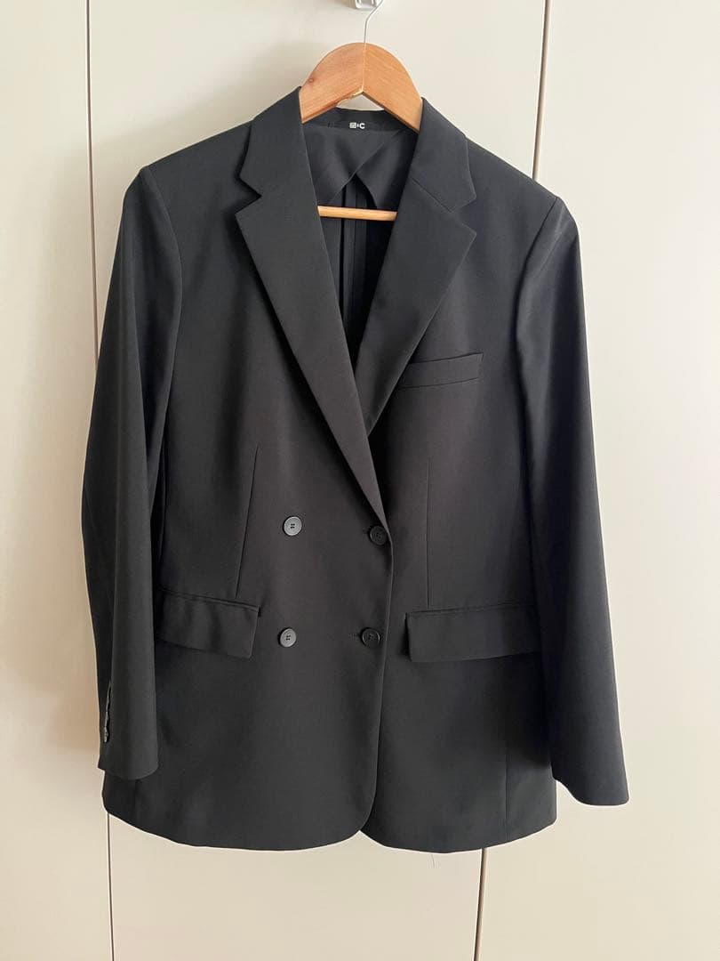 【セット売り】UNIQLO C ダブルジャケット&ワイドパンツ