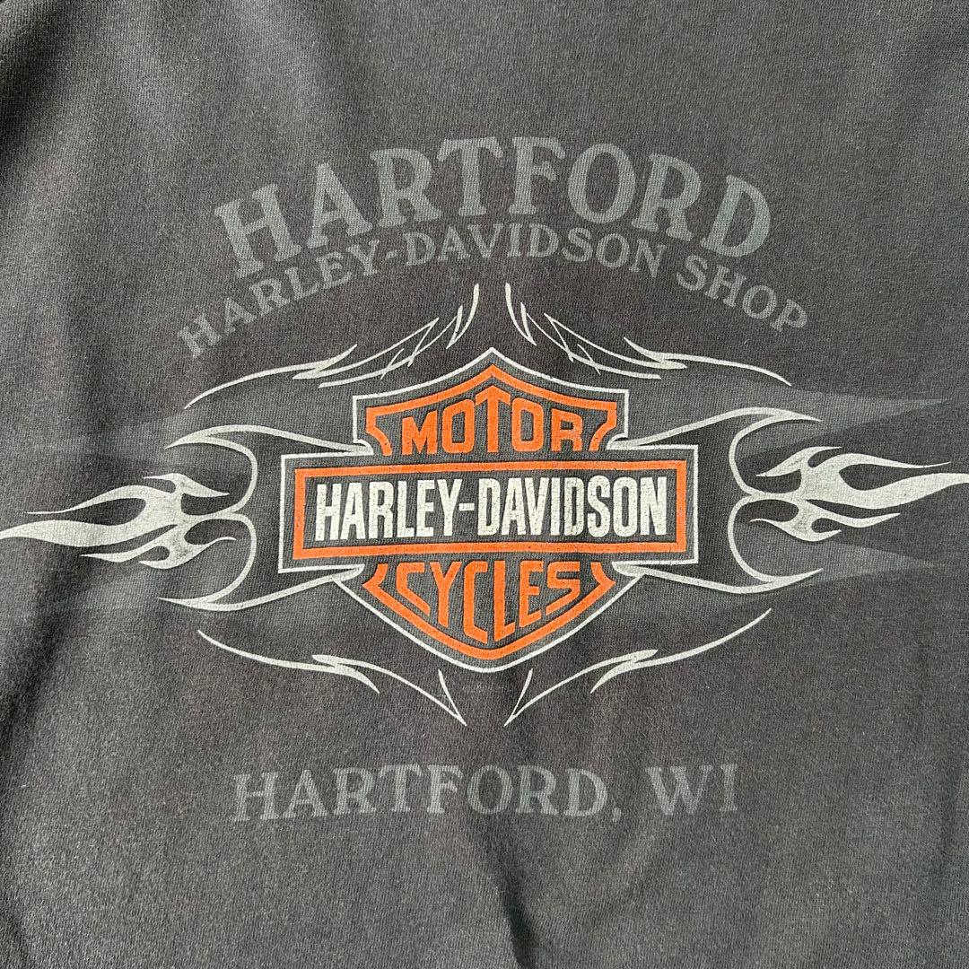 【希少】Harley-Davidson 長袖 ロンT ファイヤー フレイム XL