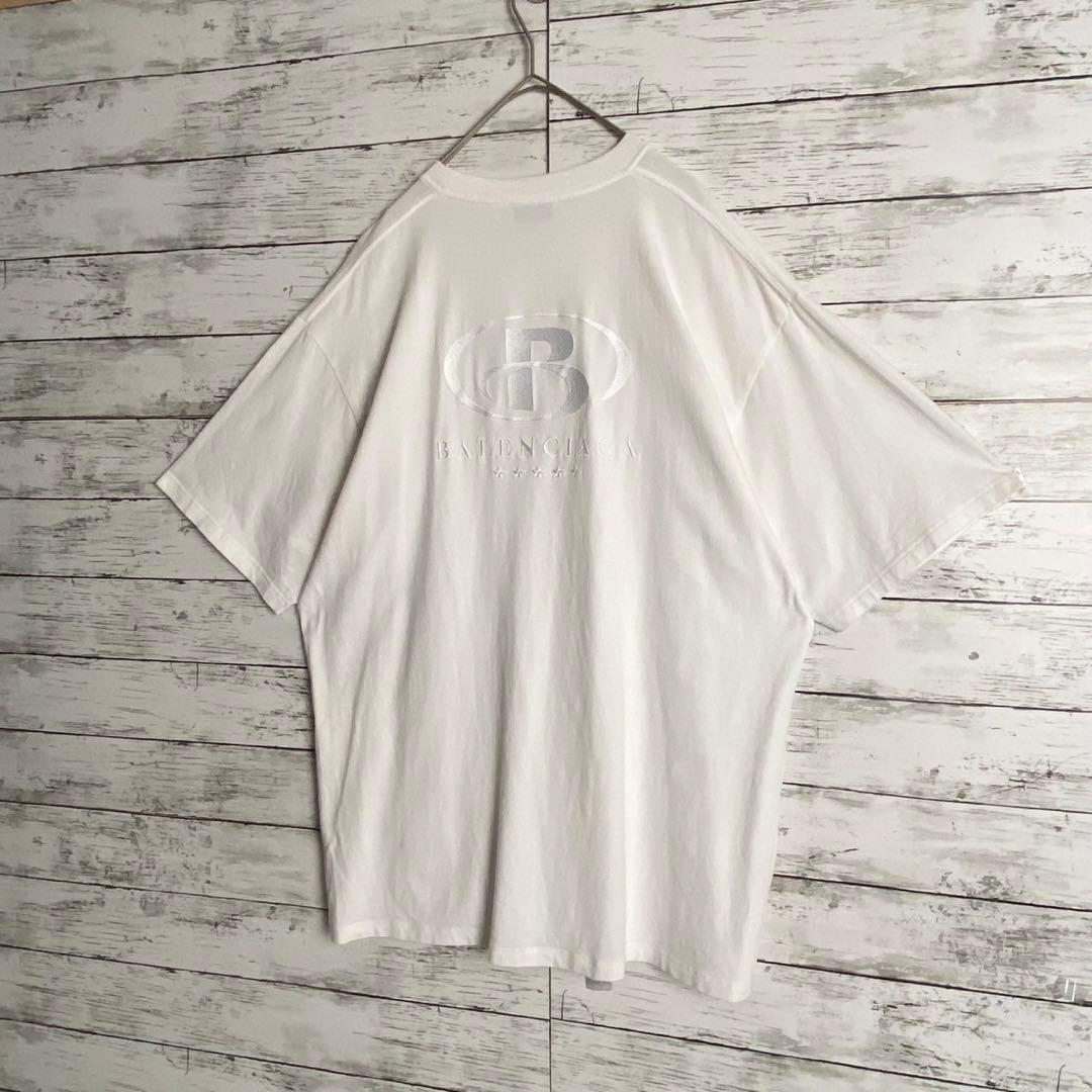 バレンシアガ BALENCIAGA 半袖 刺繍ロゴ Tシャツ メンズ 3