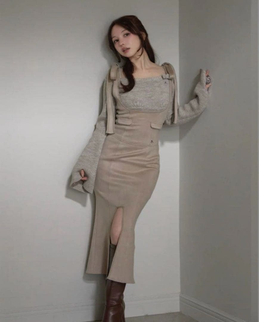 スカート andmary Dorothy rompers skirt beige