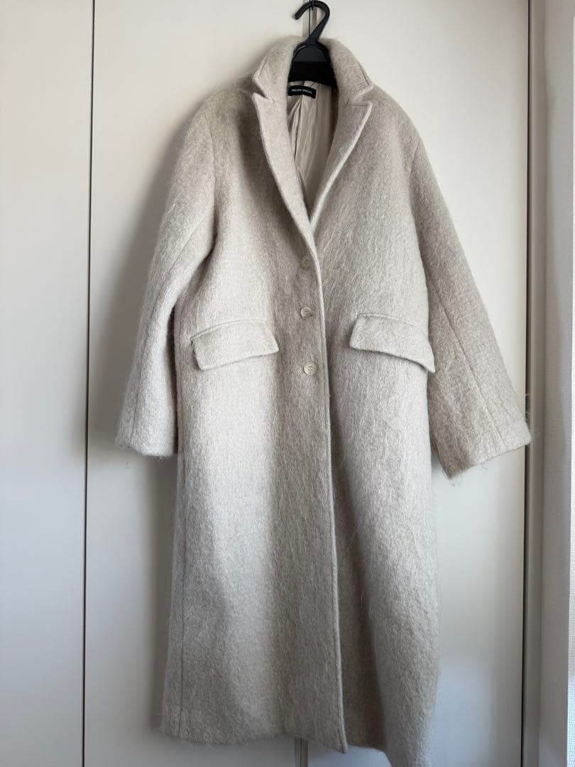 MAISON SPECIALモヘアシャギーチェスターコート白【人気商品】