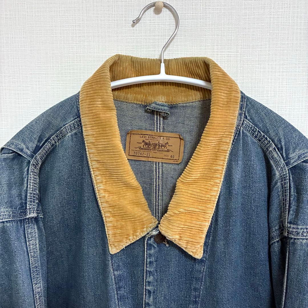 90sUSA製Levi's70742-21 デニムカバーオール サイズ40