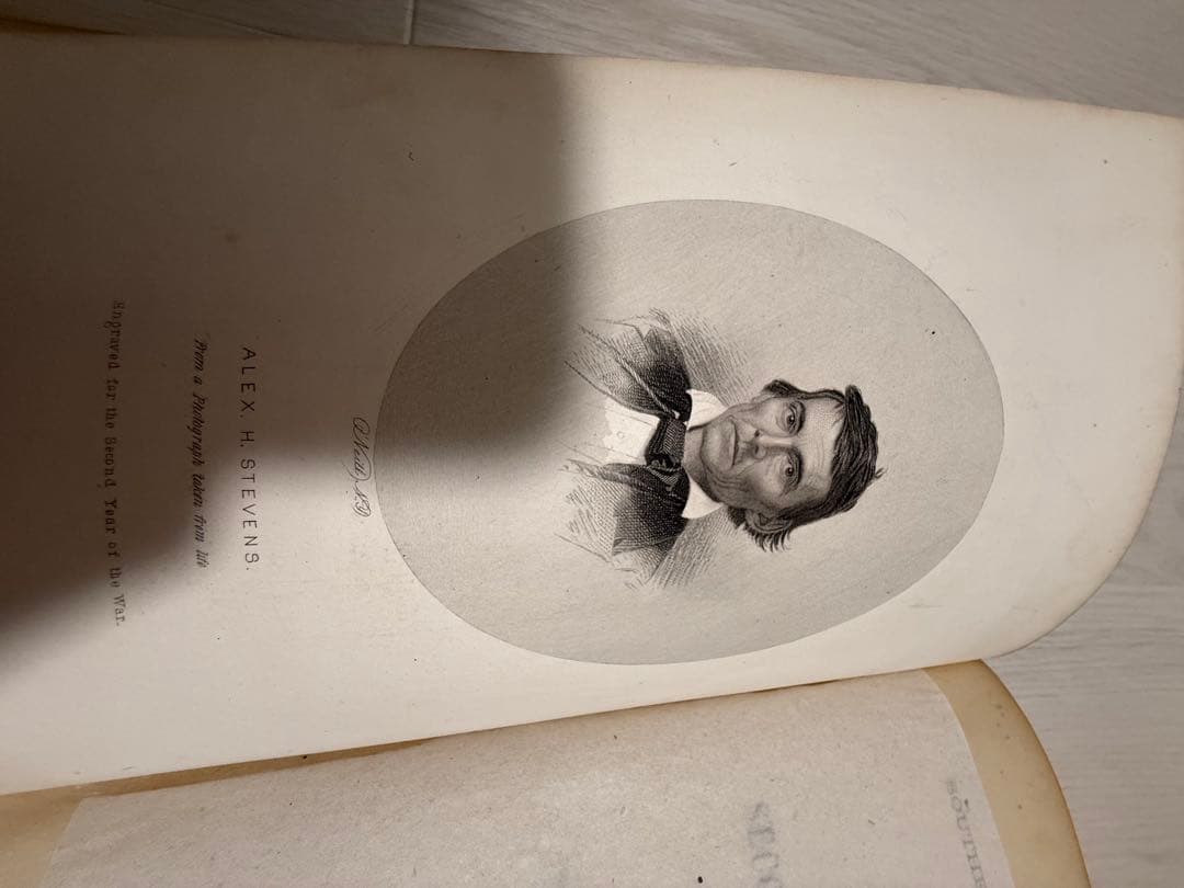 【歴史書】古書1864年 南北戦争史 金箔装飾 / 米国ロッジ蔵書印あり
