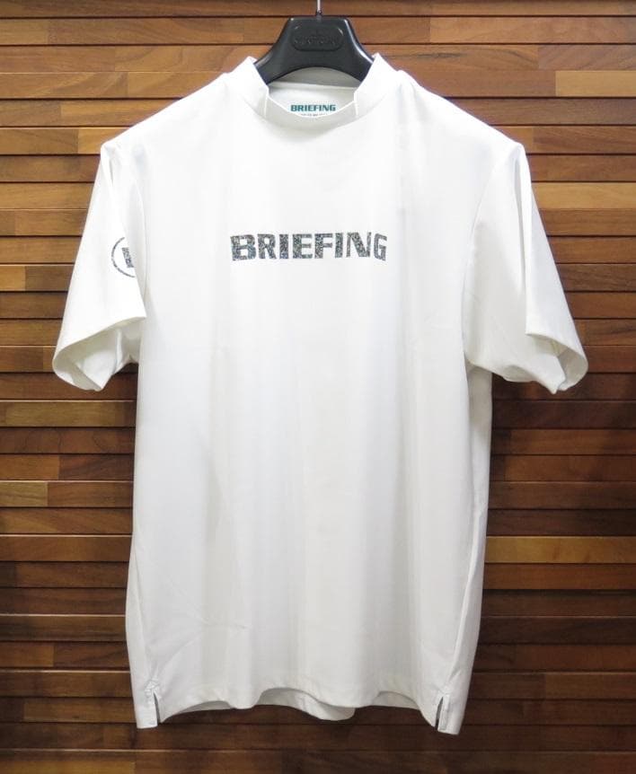 ⓂBRIEFING GOLFブリーフィングゴルフEARTHハイネック半袖シャツ白