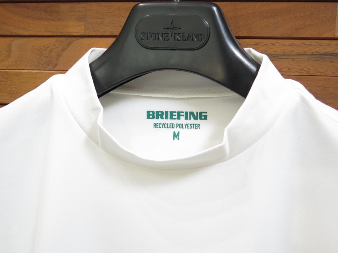 ⓂBRIEFING GOLFブリーフィングゴルフEARTHハイネック半袖シャツ白