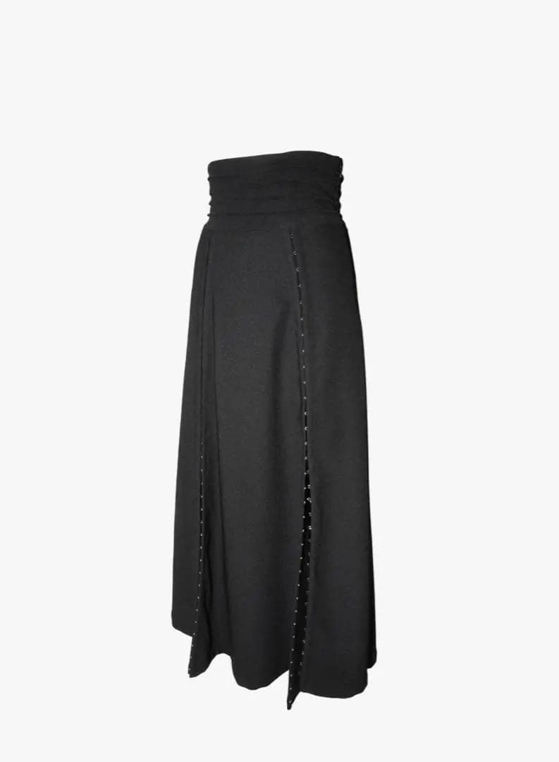 スカート THEREDTHREAD front hook flare skirt