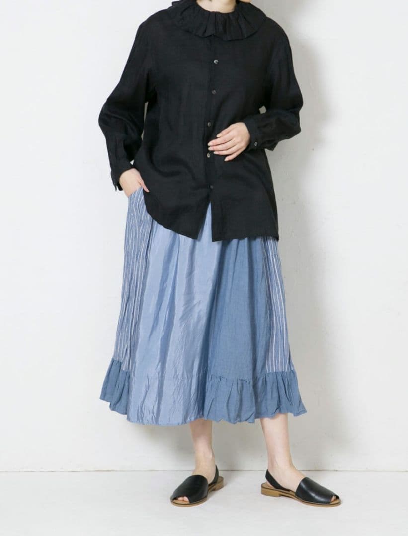 新品 46,200円 ヴラスブラム Vintage Stripe MIXスカート