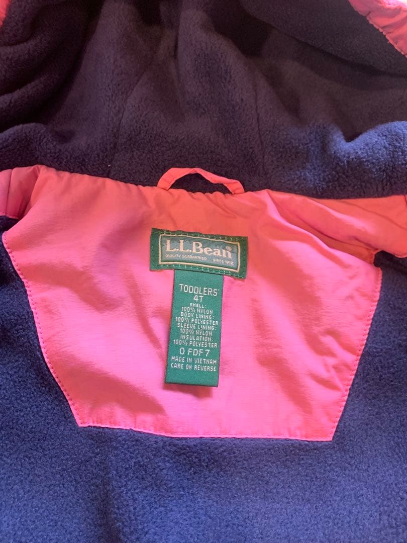 L.L.Bean エルエルビーン　スノー　ウェア　4T ジャケットとビブパンツ