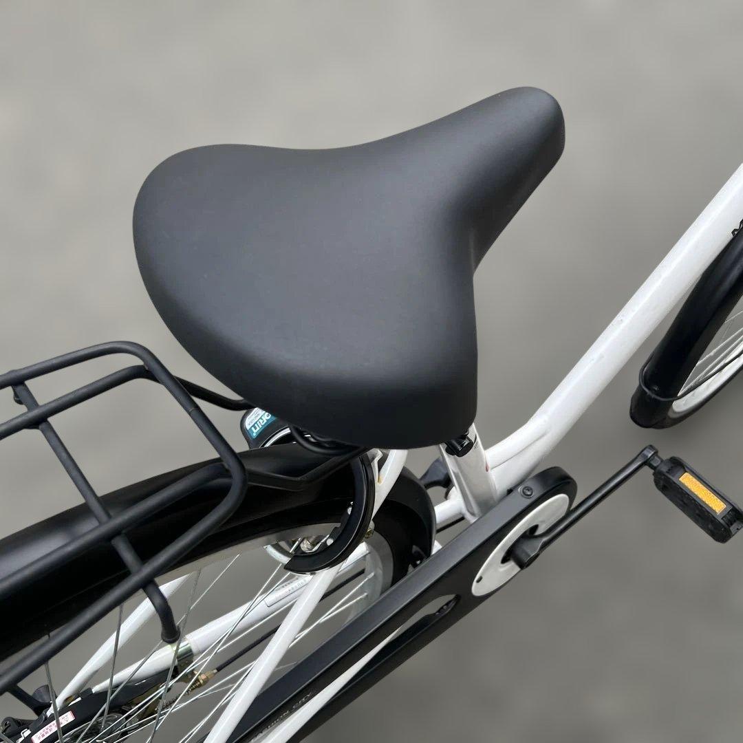 【JR尼崎駅 直接引取限定】26インチ 自転車 ホワイト 本体①