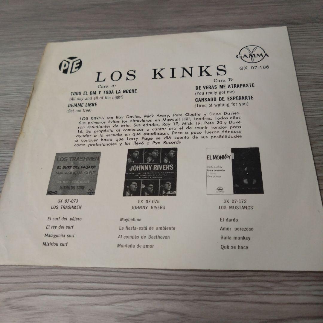 キンクス LOS KINKS メキシコ盤EPレコード the kinks