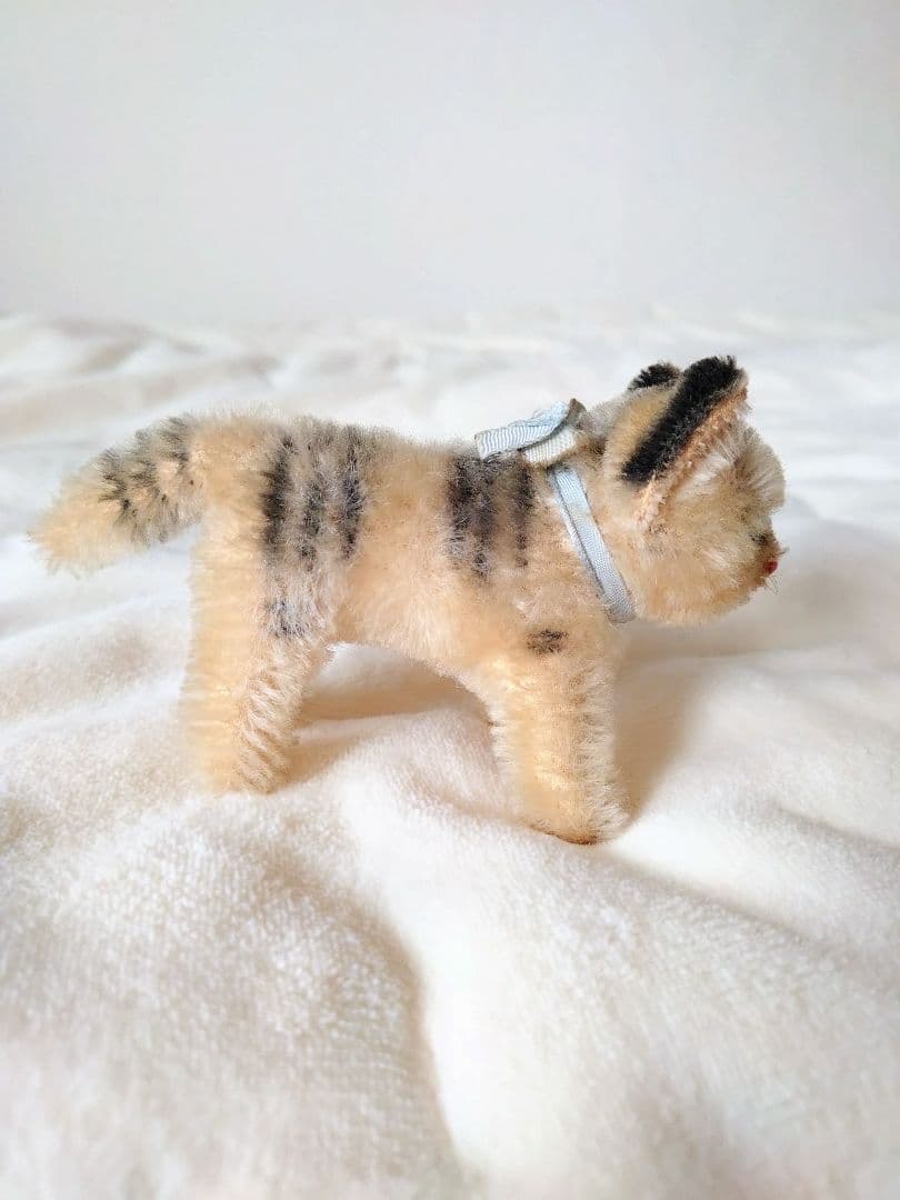 ビンテージ　シュタイフ　Tabby キャット　猫