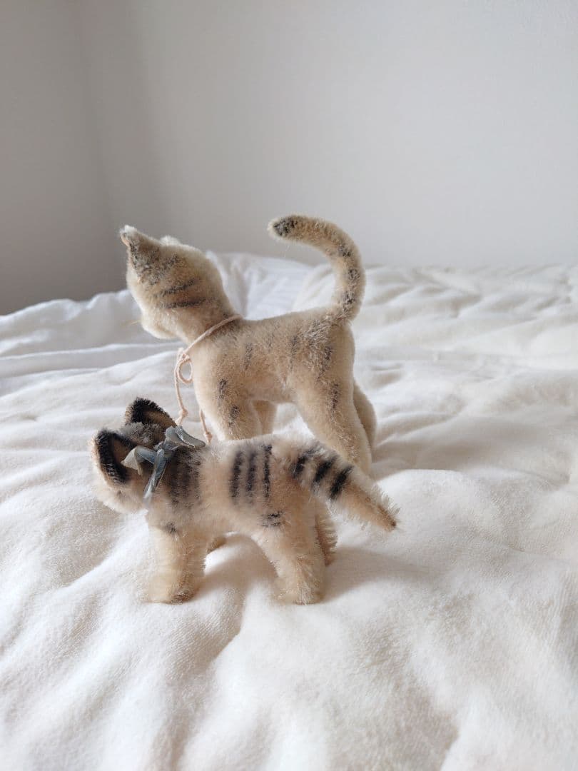 ビンテージ　シュタイフ　Tabby キャット　猫