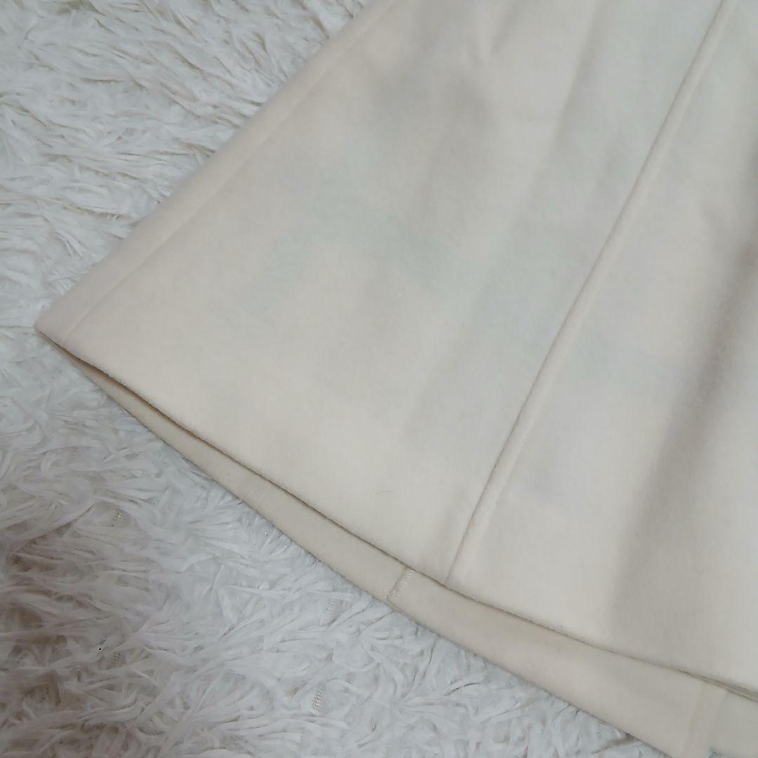 【BLUE LABEL CRESTBRIDGE】ウールロングコート　オフホワイト