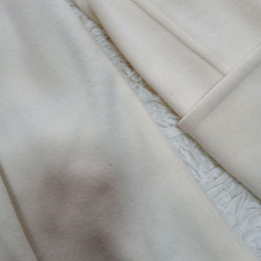 【BLUE LABEL CRESTBRIDGE】ウールロングコート　オフホワイト