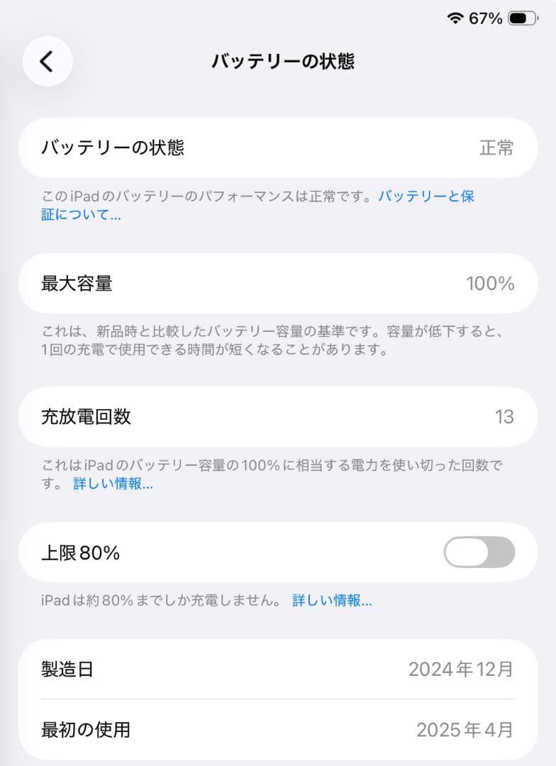 iPad Air7 11インチ Wi-Fi 128GB スペースグレイ