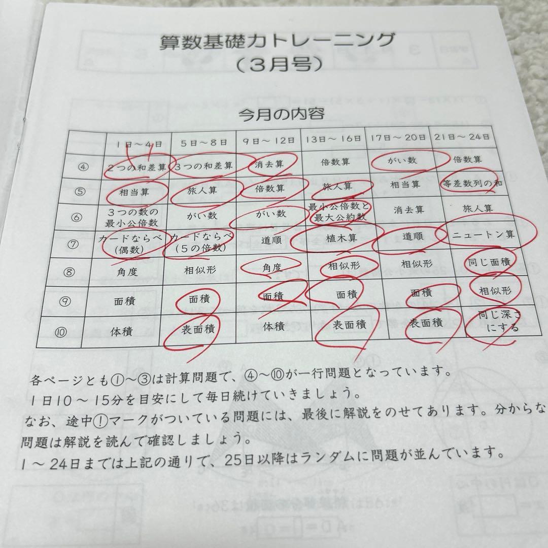 【2024年度版・最新】SAPIXサピックス6年　基礎力トレーニング フルセット