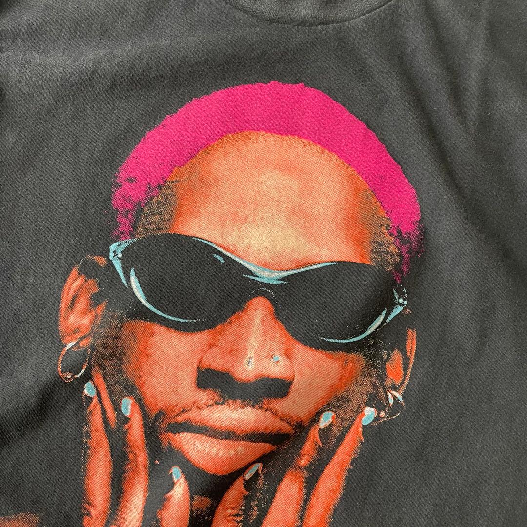 Dennis Rodman デニスロッドマン フェードTシャツ ブラック L