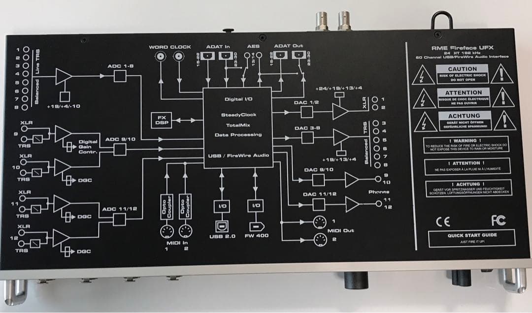RME Fireface UFX オーディオインターフェース 本体
