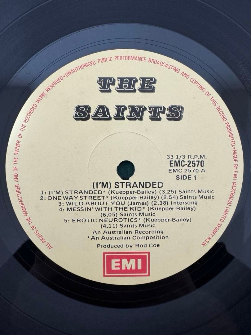 THE SAINTS レコード　盤極美品