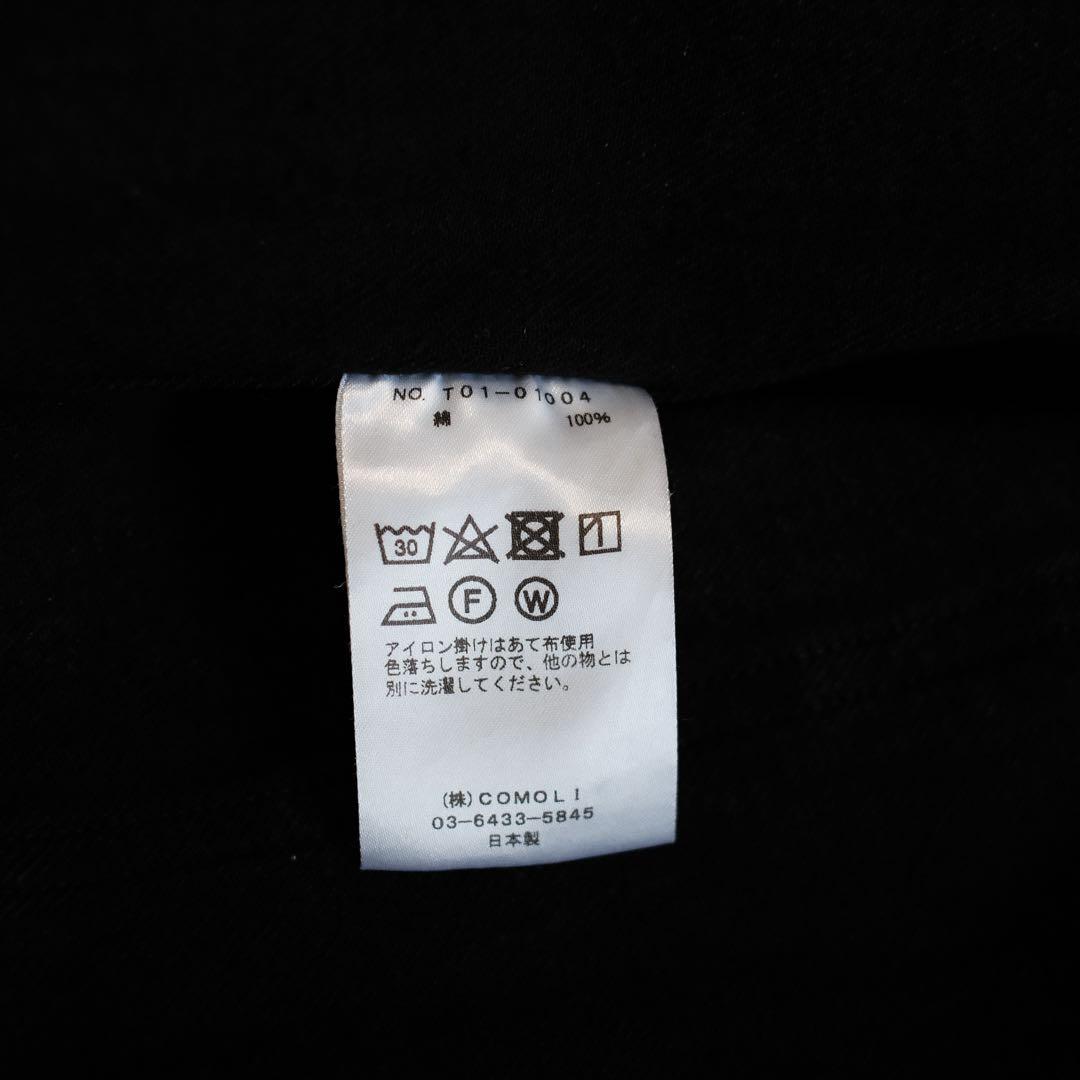美品 COMOLI デニムワークジャケット カバーオール ブラック サイズ4