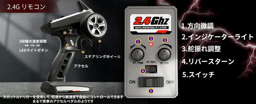 高速 ブラシレス ラジコンカー 70km/h 4WD オフロード 33cm高速車