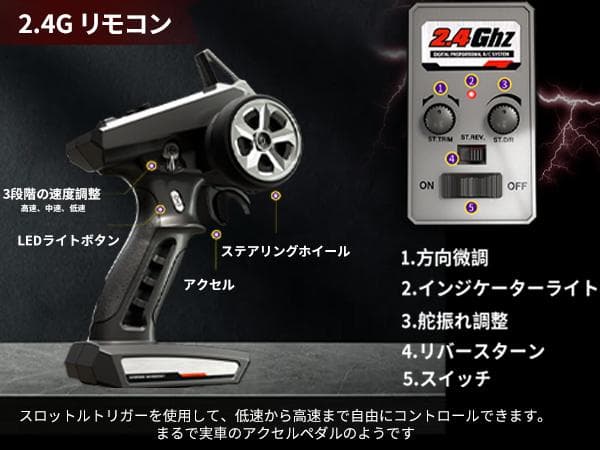 高速 ブラシレス ラジコンカー 70km/h 4WD オフロード 33cm高速車