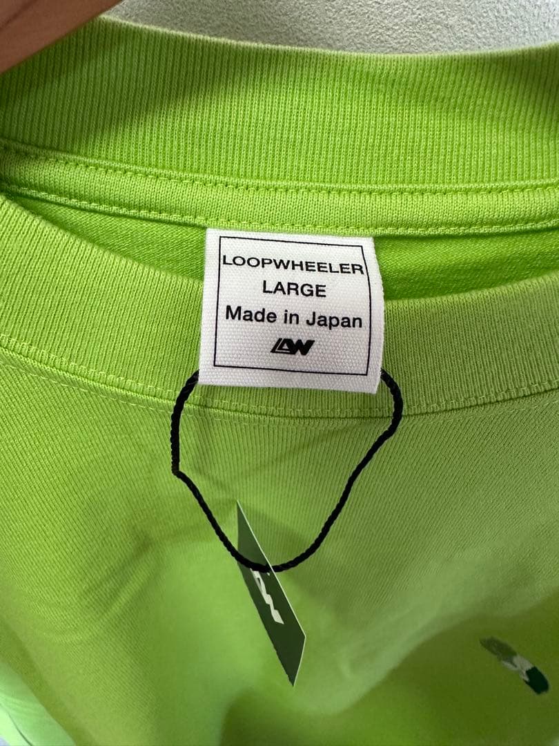 LOOPWHEELER シャケクマTシャツ リラックスフィット　L