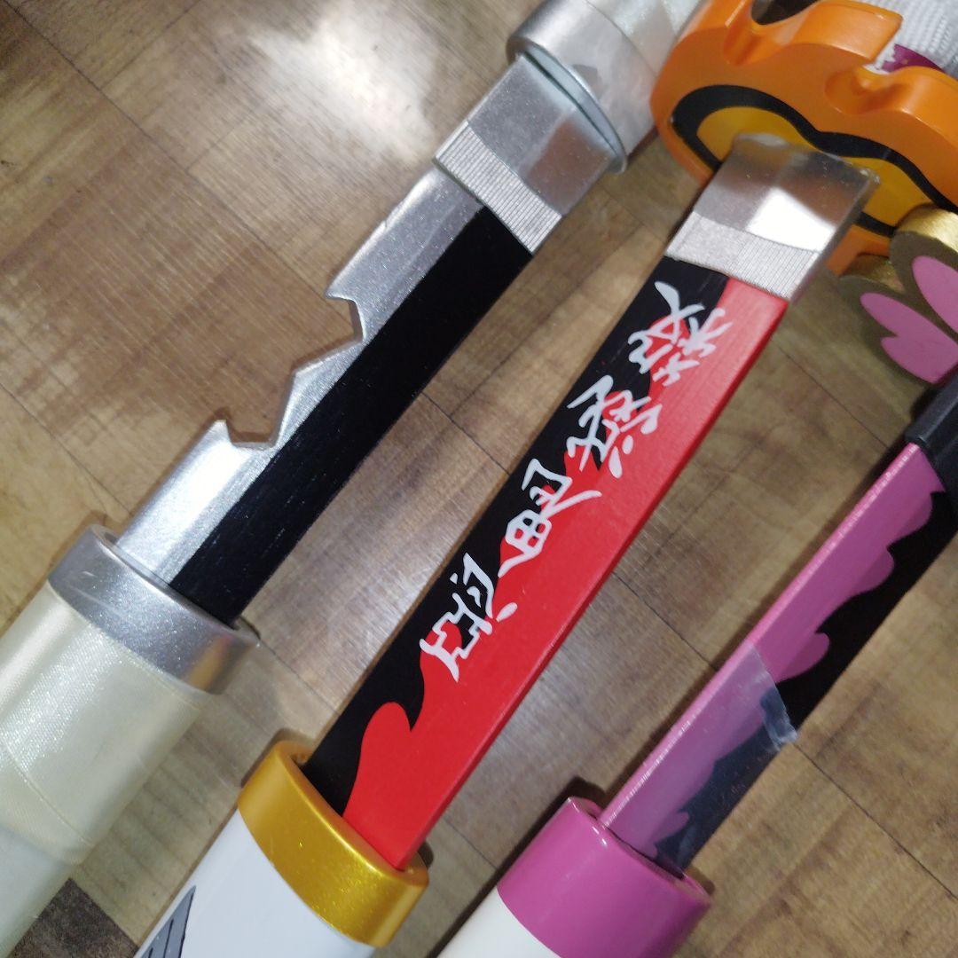送料無料 鬼滅の刃　刀 日輪刀　7本セット　木製 まとめ売り