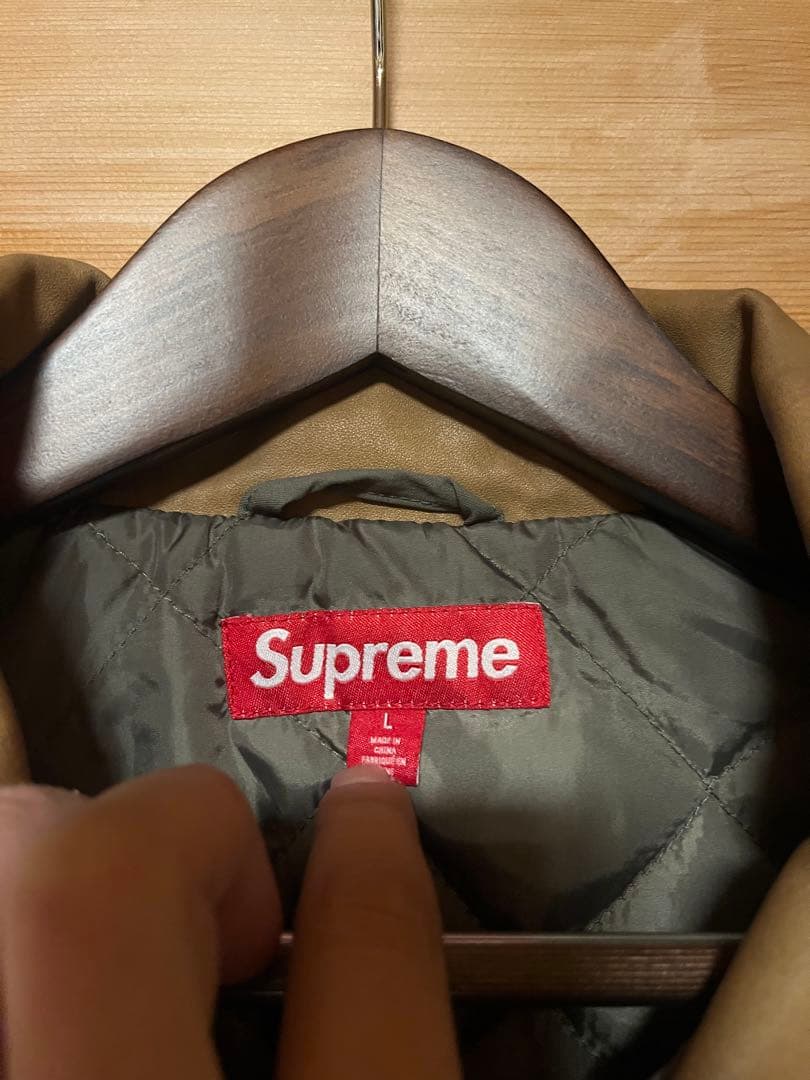 ジャケット・アウター Supreme / Leather Collar Utility Jacket