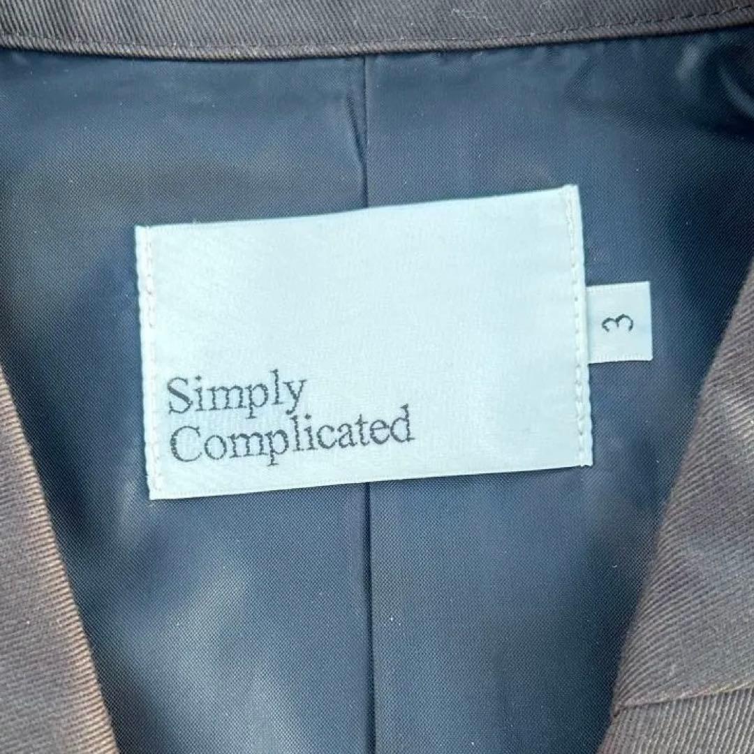 Simply Complicated テーラード　ジャケット　ブラウン