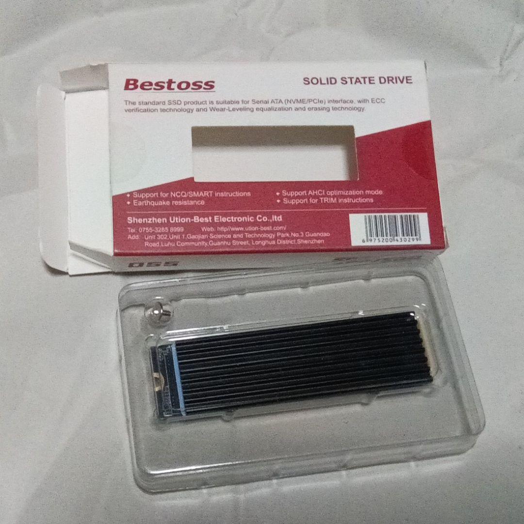 512GB M.2 NVMe SSD 正常100% ヒートシンク付き