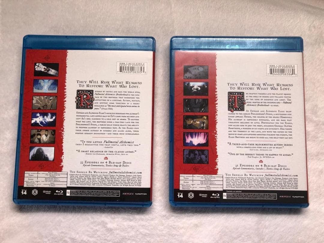 北米版　鋼の錬金術師 FULLL ALCHEMIST 　Blu-ray