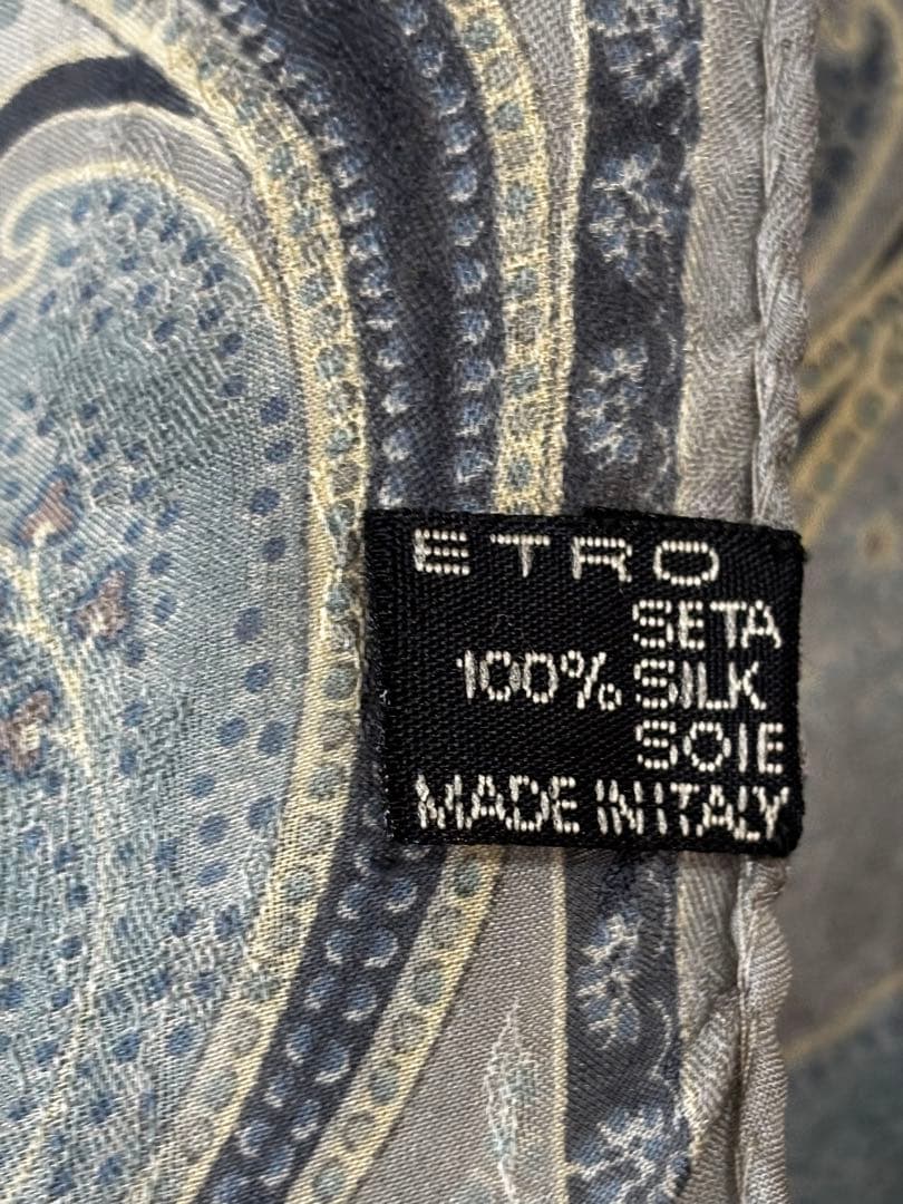 ETROペイズリー柄 シルクストール