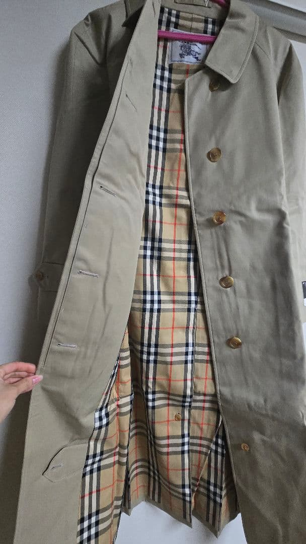 Burberry ベージュ ステンカラーコート タグ付未使用　11ar