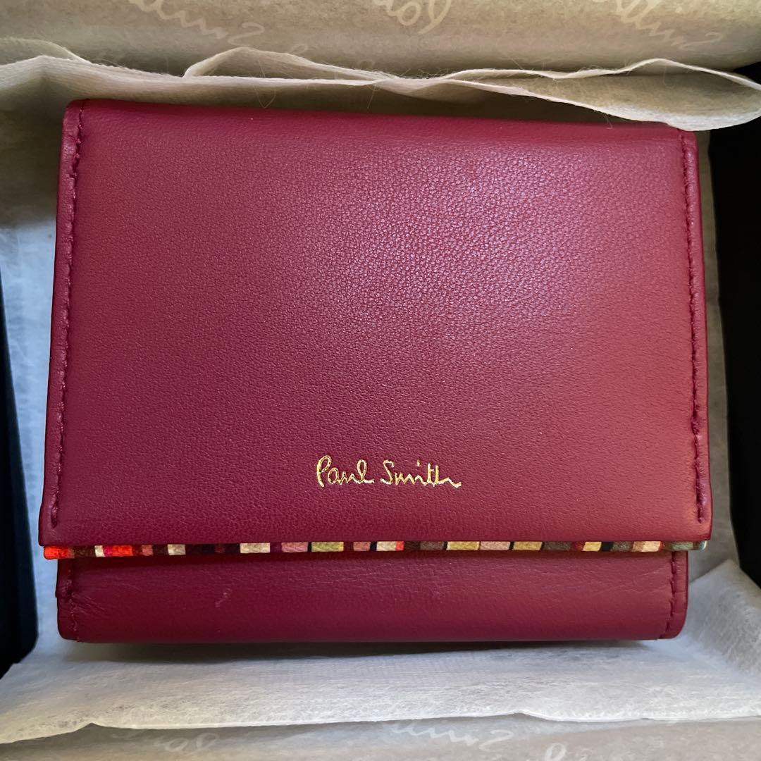 専用Paul Smith三つ折り財布 PWD544ローズ
