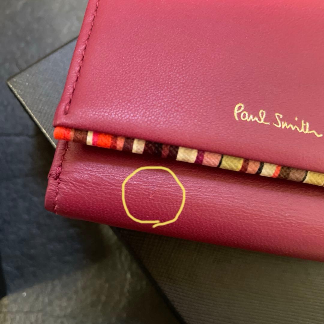 専用Paul Smith三つ折り財布 PWD544ローズ