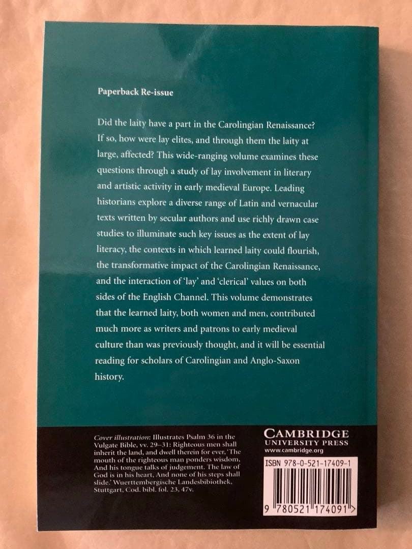 洋書 Lay Intellectuals in the Carolingian Wor