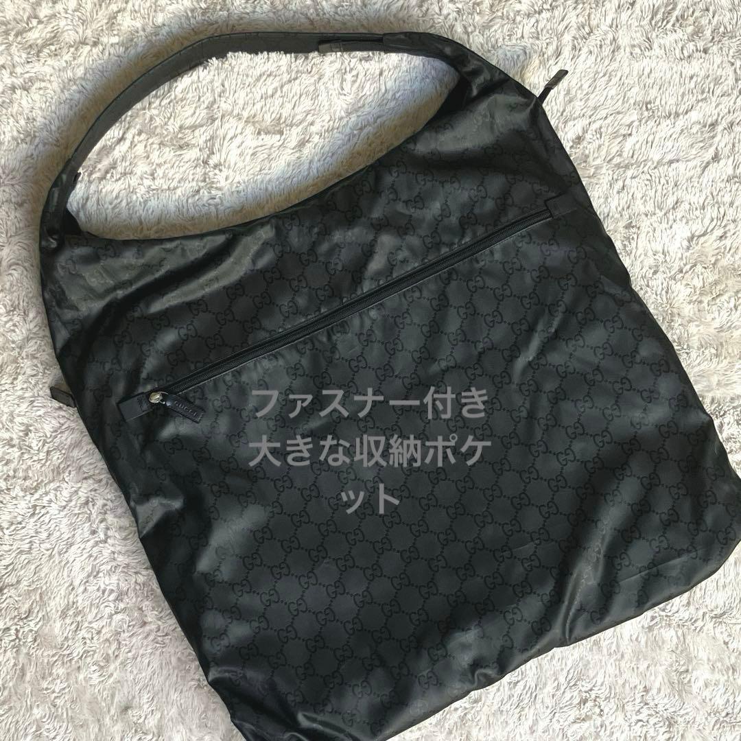 希少　GUCCI ガーメントバッグ　GG ナイロン　レザー　衣装　旅行バッグ