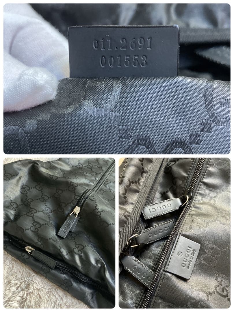 希少　GUCCI ガーメントバッグ　GG ナイロン　レザー　衣装　旅行バッグ