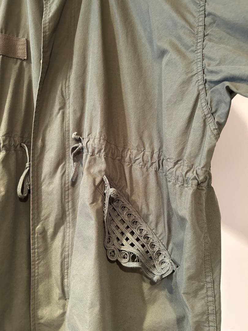 マメ　Cording Embroidered Military Coat