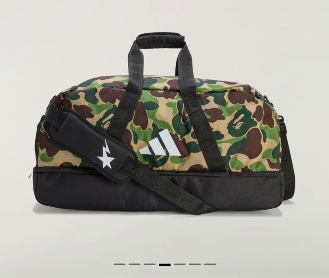 adidas BAPE DUFFLE BAG クルーグリーン