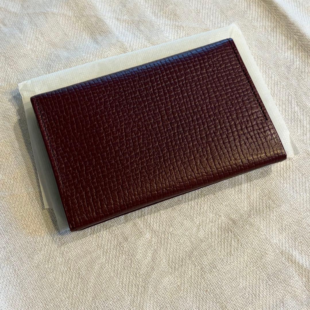 【新品・未使用】Burberry名刺入れ（牛革・国産）